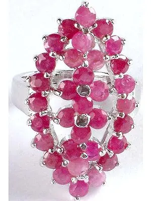 Faceted Ruby Marvel Ring