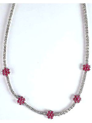 Faceted Ruby Necklace