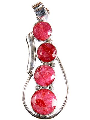 Faceted Ruby Pendant