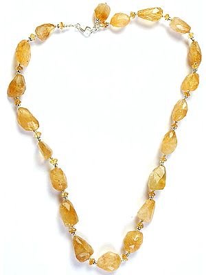 Faceted Rutilated Quartz Necklace