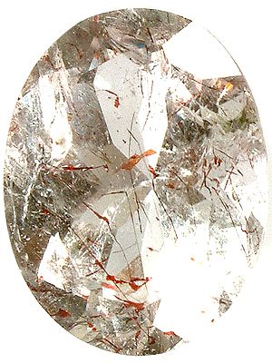 Faceted Rutilated Quartz Oval (Price Per Piece)