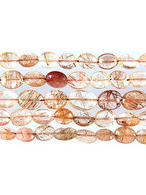 Faceted Rutilated Quartz Ovals