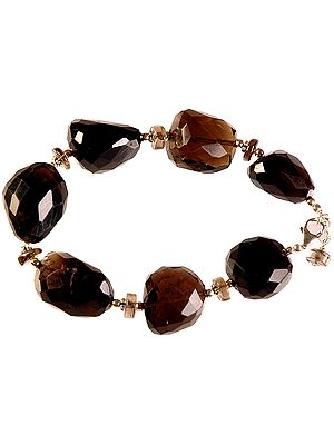 Faceted Smoky Quartz Bracelet