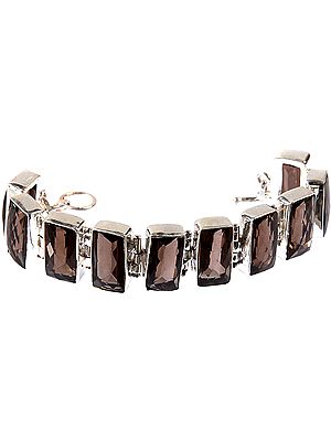 Faceted Smoky Quartz Bracelet
