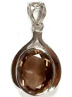 Faceted Smoky Quartz Pendant