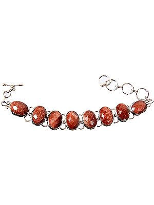 Faceted Sunstone Bracelet