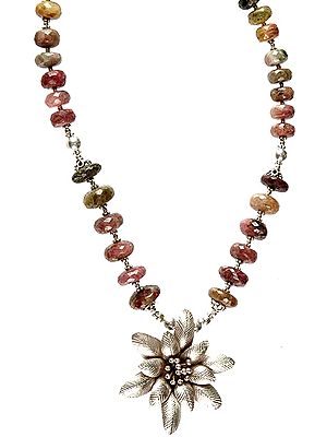Faceted Tourmaline Rondells Necklace