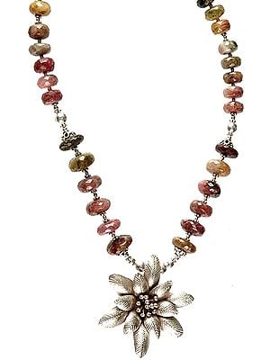 Faceted Tourmaline Rondells Necklace