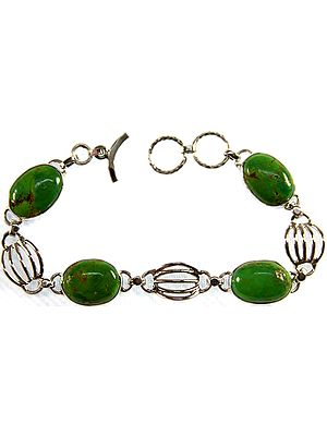 Faceted Turquoise Bracelet