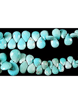 Faceted Turquoise Briolette