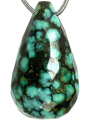 Faceted Turquoise Drop (Price Per Piece)