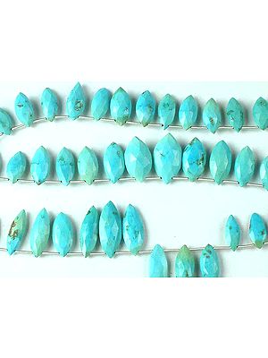 Faceted Turquoise Marquis