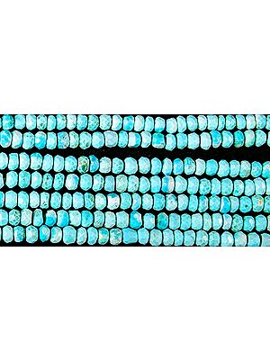 Faceted Turquoise Rondells