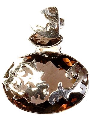 Faceted Twin Smoky Quartz Pendant