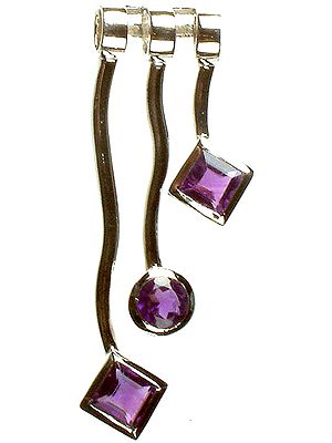 Fine Cut Amethyst Necklace Center
