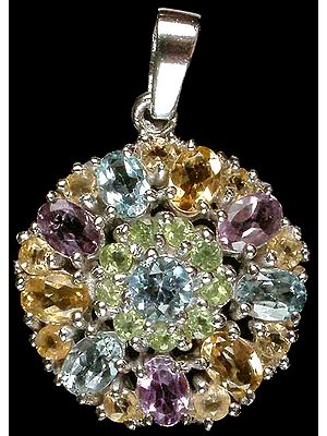 Fine Cut Gemstone Flower