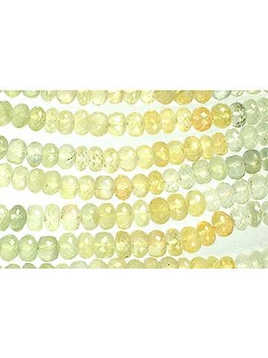 Fine Cut Grossular Garnet Rondells | Gemstone Beads