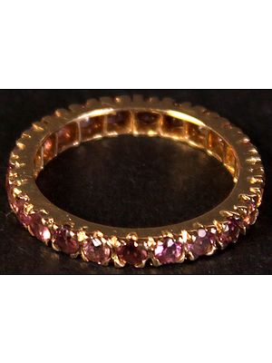 Fine Cut Pink Tourmaline Ring