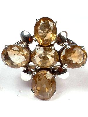 Fine Faceted Citrine Ring