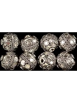Finely Crafted Sterling Bead with Knotted Rope (Price Per Piece)