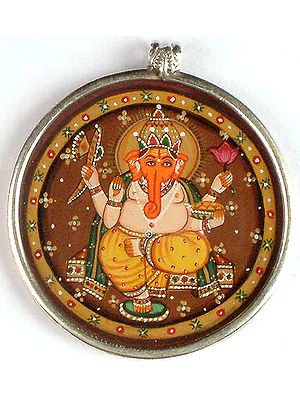 Four Armed Seated Ganesha