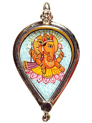 Ganesha Chanting the Syllable Mantra Om Namah Shivai
