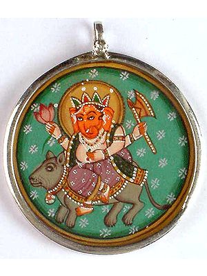 Ganesha Seated on His Mount Rat