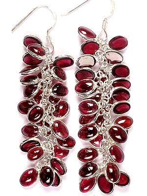 Garnet Bunch Earrings