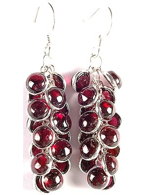 Garnet Bunch Earrings