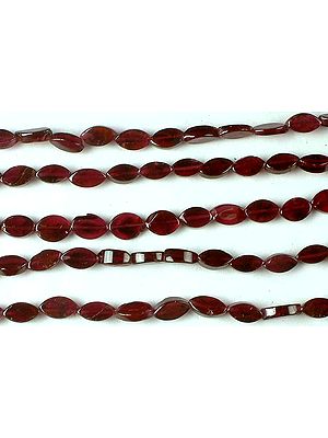 Garnet Plain Pointed Ovals