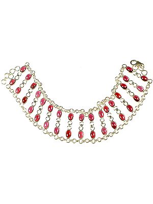 Garnet Two Layer Bracelet