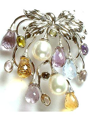 Gemstone Designer Pendant (Amethyst, Pearl, Peridot, Citrine, Pearl and BT)
