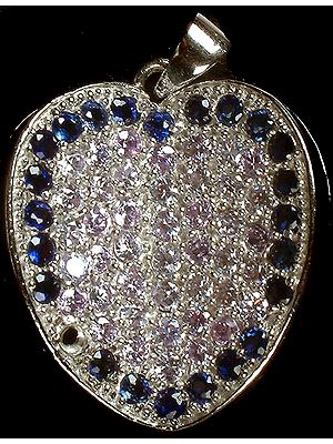Gemstone Embellished Valentine Pendant