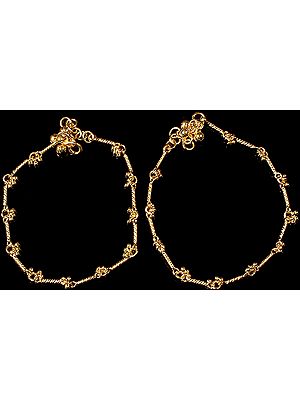 Gold Plated Anklets