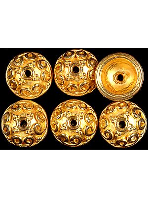 Gold Plated Fine Caps (Price Per Pair)