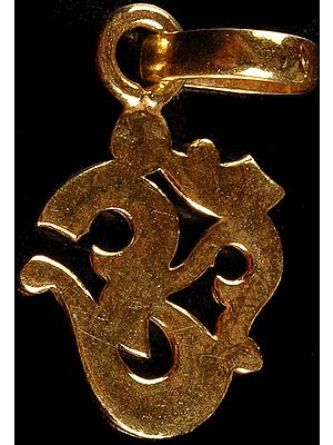Gold Plated Om (AUM) Pendant