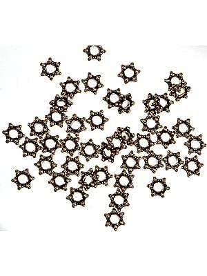 Gold Plated Star Beads<br>(Price Per Four Pieces)