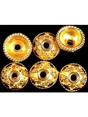Granulated Gold Plated Caps (Price Per Pair)