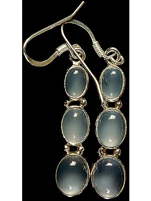 Gray Moonstone Earrings