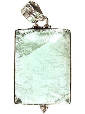 Green Fluorite Rectangle Pendant
