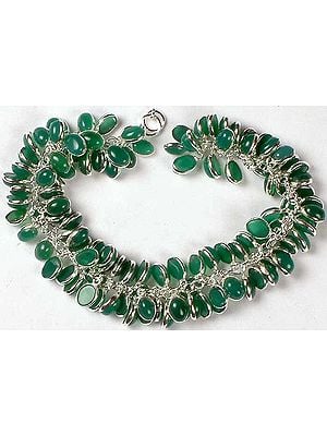Green Onyx Bunch Bracelet