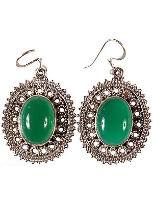 Green Onyx Earrings
