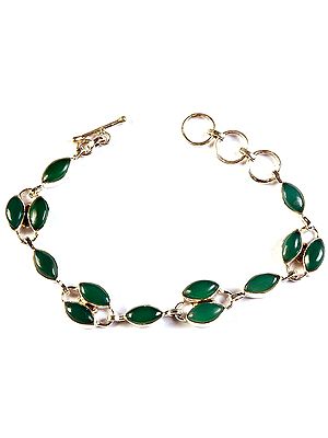 Green Onyx Marquis Bracelet