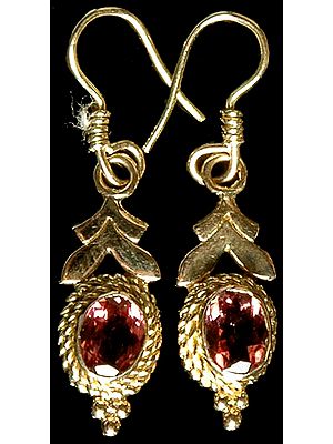 Handcrafted Earrings with Fine Cut Pink Tourmaline