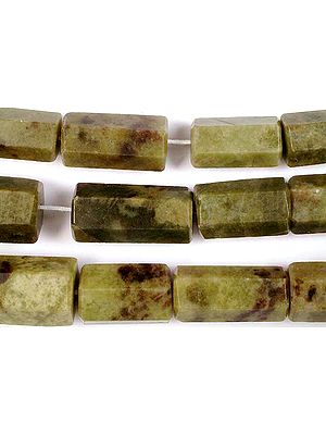 Hessonite Faceted Tubes