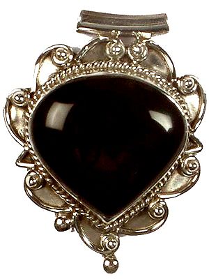 Inverted Tear Drop Black Onyx Pendant