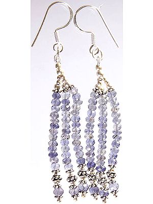 Iolite Israel Cut Shower Earrings