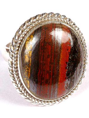 Iron Tiger Eye Ring