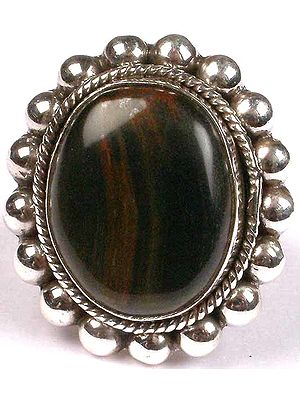 Iron Tiger Eye Ring