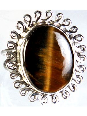 Iron Tiger Eye Ring